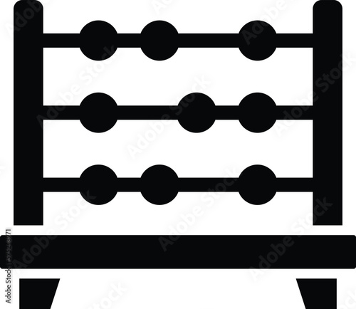 Abacus Vector Icon Design Illustration