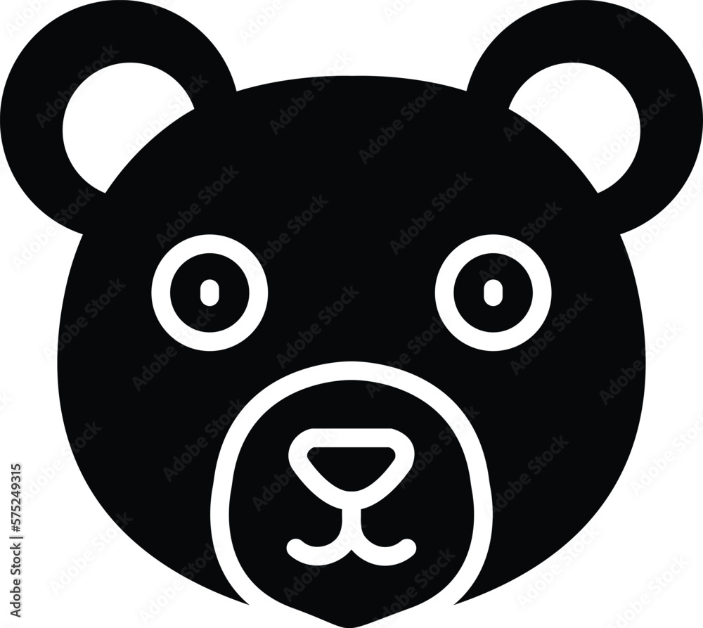 Bear Vector Icon Design Illustration Bear Vector Icon Design Illustration