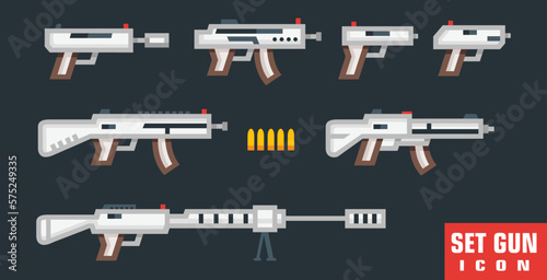 weapon, modern and detailed of various weapons 