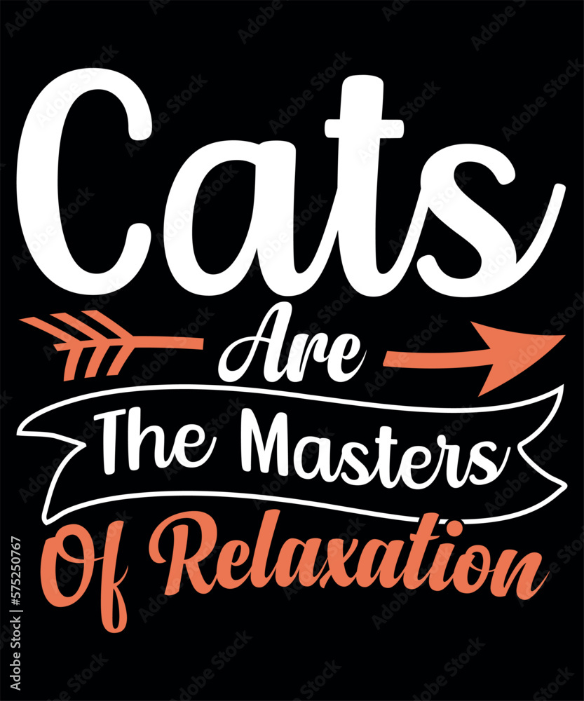 Obraz premium Cat t-shirt design, Cat Lovers SVG T-Shirt Design, Cat quotes design for card, mug, banner and t-shirt.