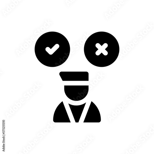 problem solving glyph icon