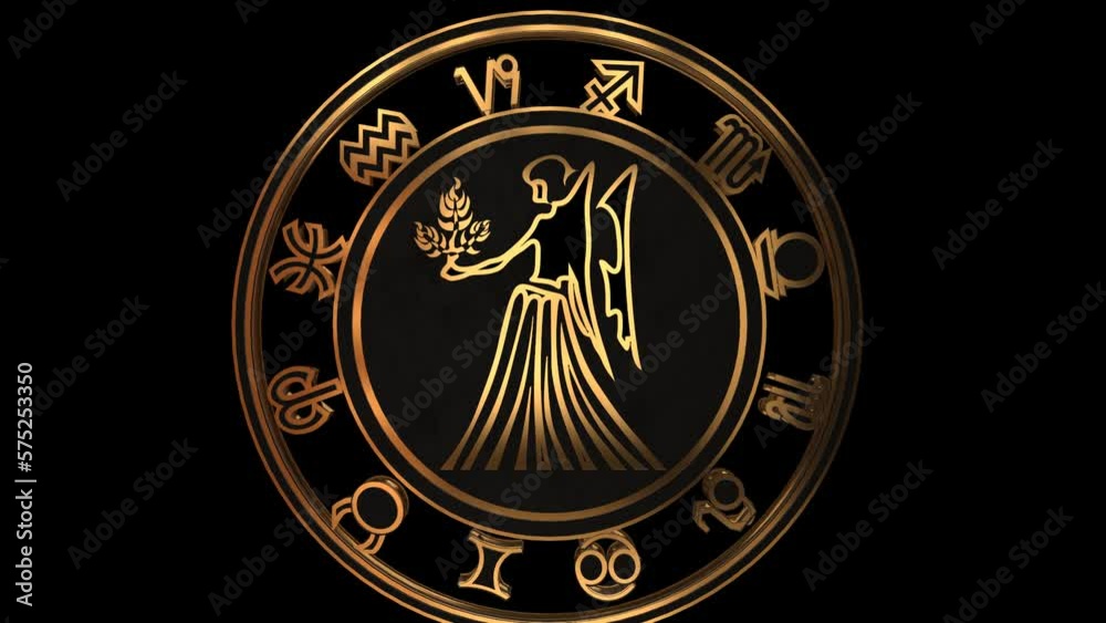 Zodiac Sign With Alpha Video Zodiac Sign With Alpha Video