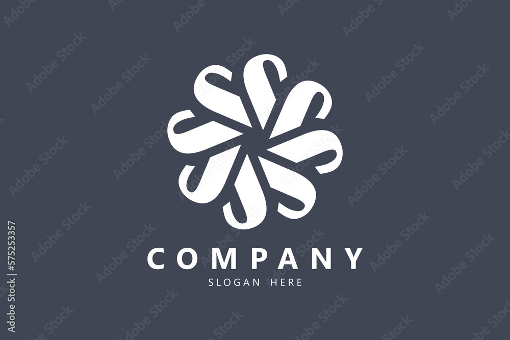 J Letter monogram style logo design