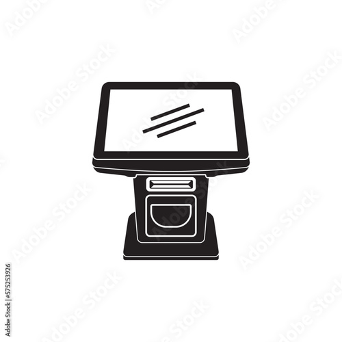 Cash register symbol icon, illustration design template.