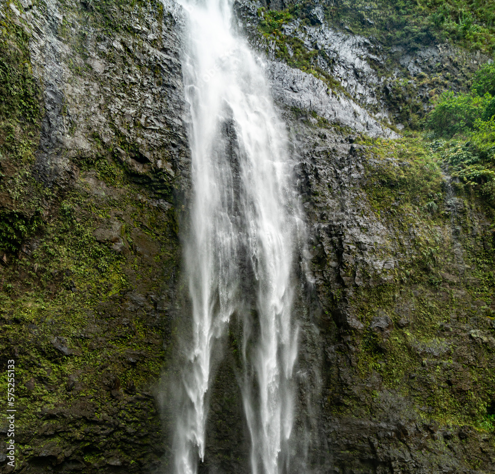 The Hanakapiai Falls in Kauai, Hawaii