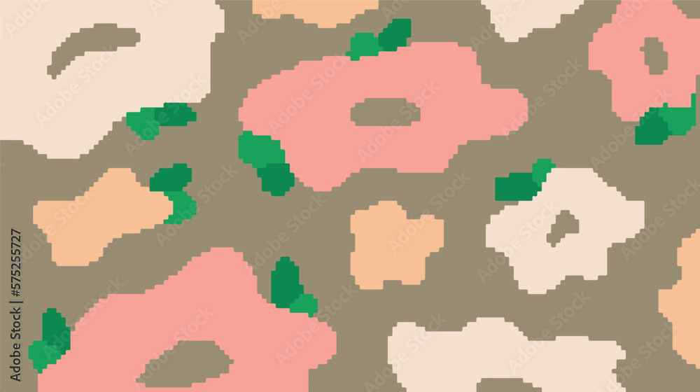 Big Flowery Pixel Art Presentation Background Big Flowery Pixel Art Presentation Background