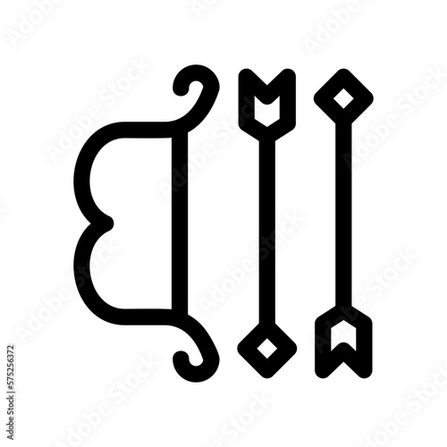 archery icon or logo isolated sign symbol vector illustration - high quality black style vector icons