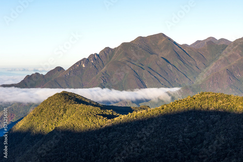 Scenery of mountains of Serra Fina, Itatiaia National Park, Mantiqueira Mountains, Rio de Janeiro State, Brazil photo