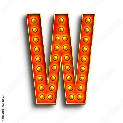 Photography Broadway Show Lights alphabet uppercase letters