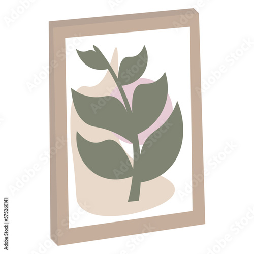 leaf frame flower decoration