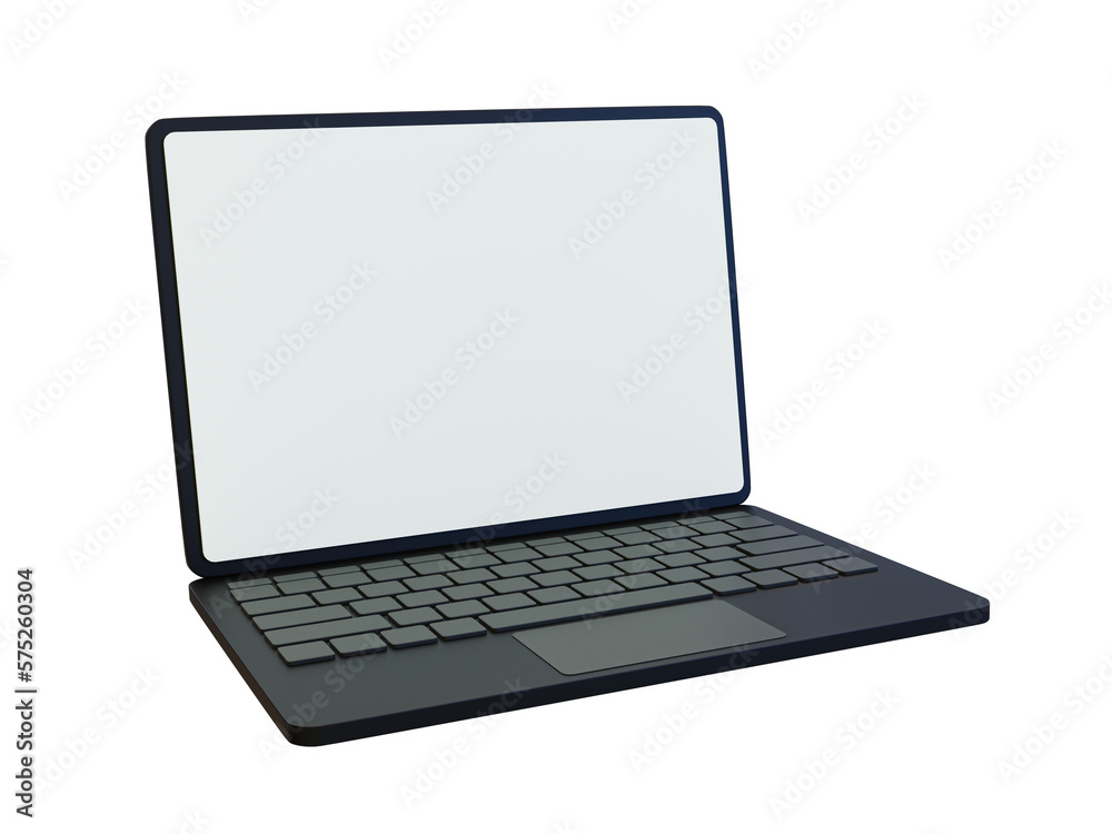 3d minimal blank screen laptop mockup. laptop screen display template. laptop with a blank white screen. 3d illustration. 3d minimal blank screen laptop mockup. laptop screen display template. laptop with a blank white screen. 3d illustration.