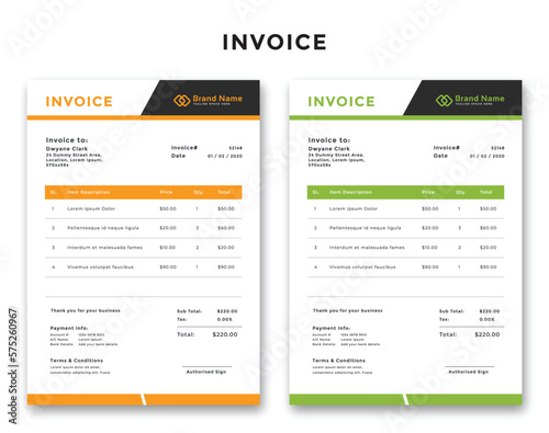 invoice design, company invoice, business invoice design, invoice template,