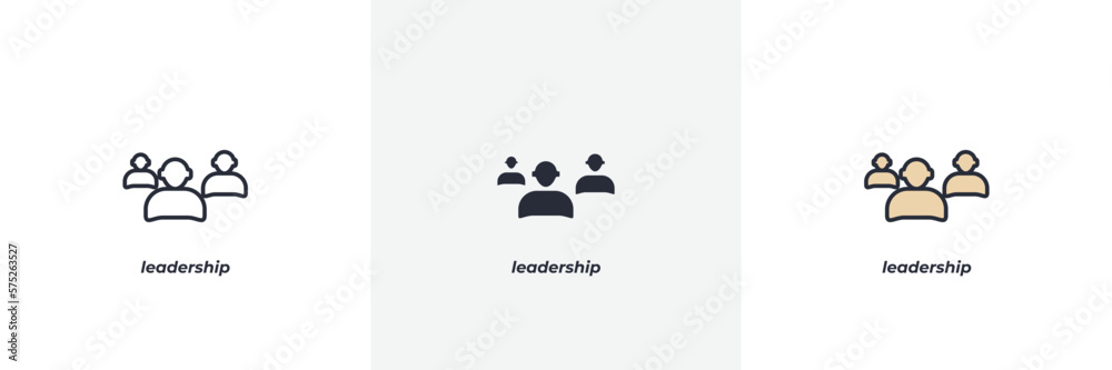 leadership icon. Line, solid and filled outline colorful version, outline and filled vector sign. Idea Symbol, logo illustration. Vector graphics leadership icon. Line, solid and filled outline colorful version, outline and filled vector sign. Idea Symbol, logo illustration. Vector graphics