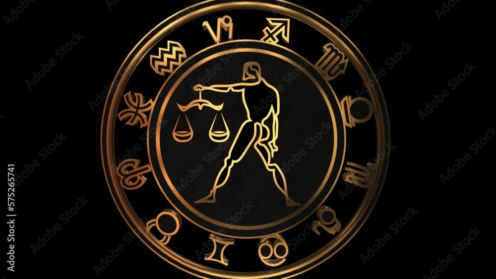 Zodiac Sign With Alpha Video Zodiac Sign With Alpha Video