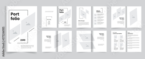 Minimal architecture interior portfolio layout