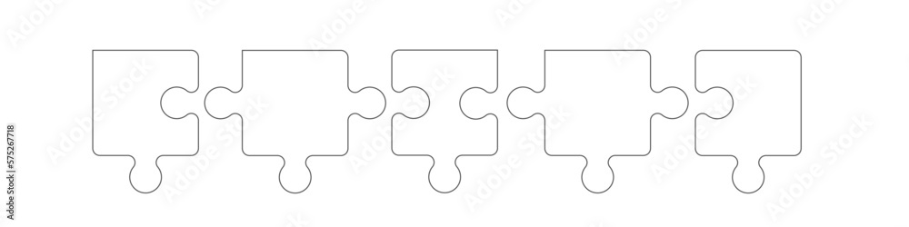 Puzzle Elemente Band Banner Teile Teil Puzzle Elemente Band Banner Teile Teil