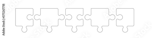 Puzzle Elemente Band Banner Teile Teil