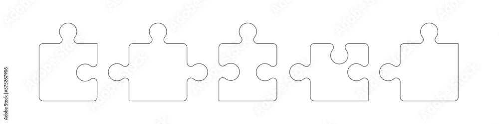 Puzzle Band Banner Elemente Puzzle Band Banner Elemente