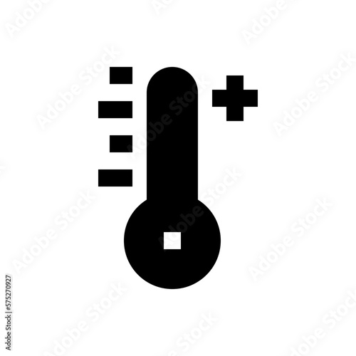 thermometer glyph icon