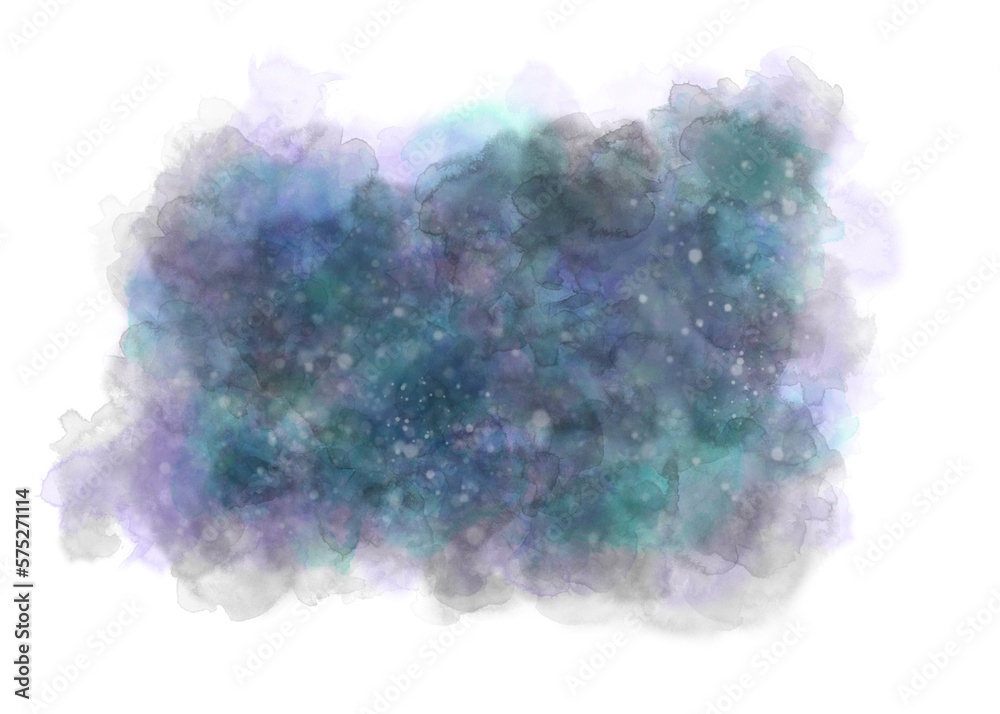 watercolor abstract with transparent background