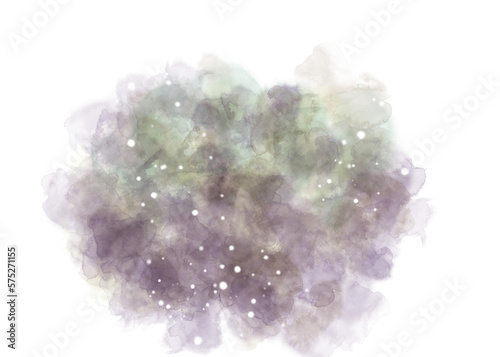 watercolor abstract with transparent background