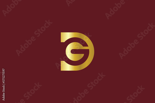 DG letter golden typography fashion brand logo design, dg icon, dg golden typo, gd business logo