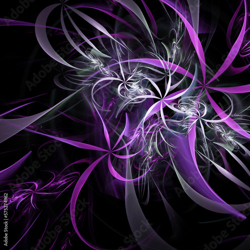 Beautiful abstract fractal flower