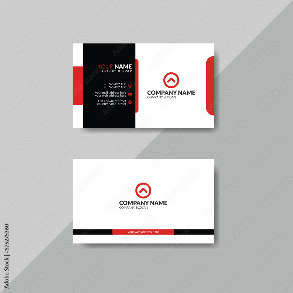 Simple clean professional modern business card layout design Simple clean professional modern business card layout design
