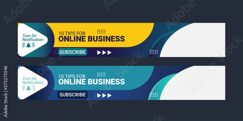 Corporate Busines  Youtube banner channel art or cover photo design