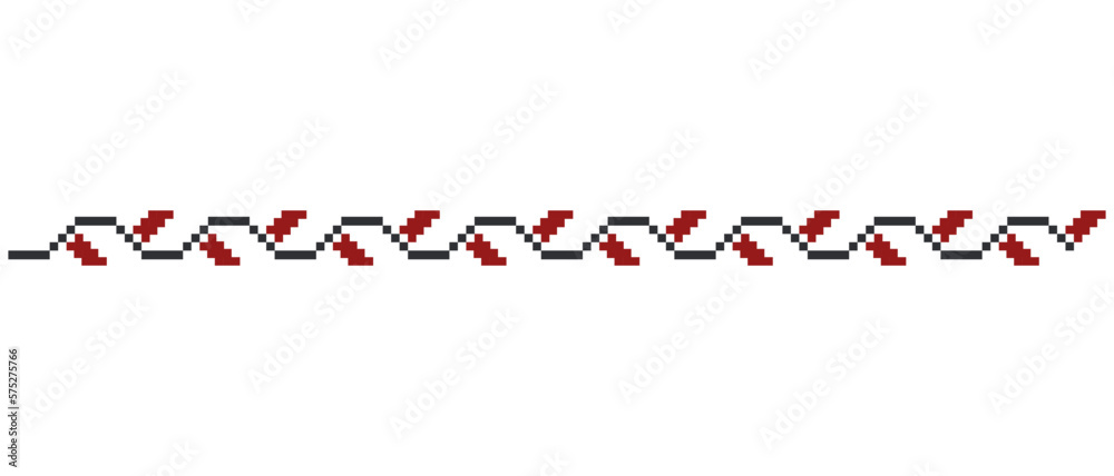 Fototapeta premium Ukrainian folk embroidery vector pattern