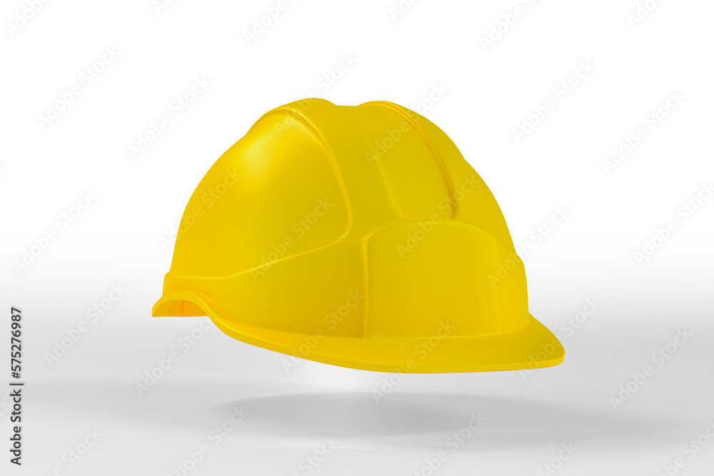 Isolated Yellow Helmet Illustration. 3d rendering Isolated Yellow Helmet Illustration. 3d rendering