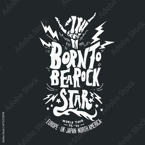 rock and punk illustration font for print