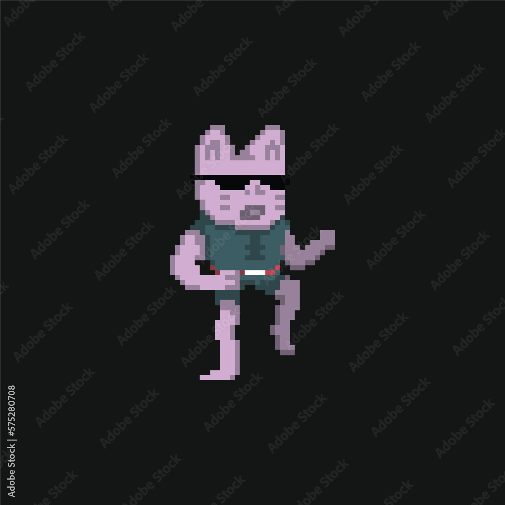 illustration vector graphic of pixel art character, good for your project and game. illustration vector graphic of pixel art character, good for your project and game.
