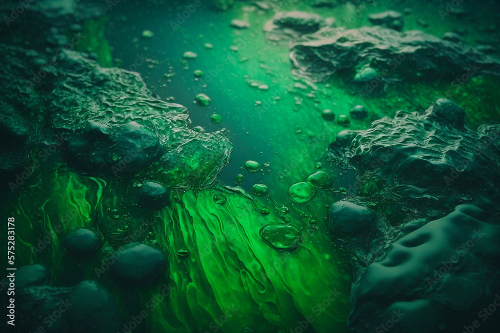 Fototapeta premium Polluted water. Generative AI