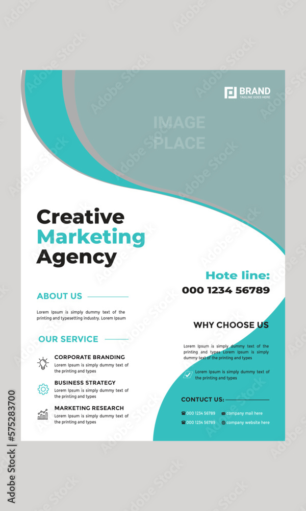 Professional flyer design with modern look Professional flyer design with modern look