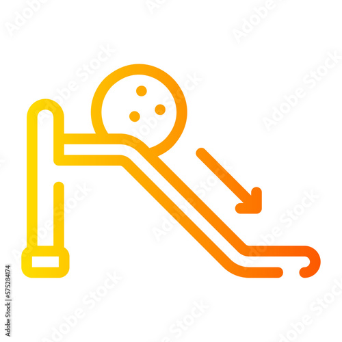 ramp gradient icon
