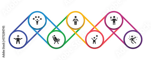 feelings filled icons with infographic template. glyph icons such as emotional human, good human, hungry human, disappointed comfortable happy great vector.