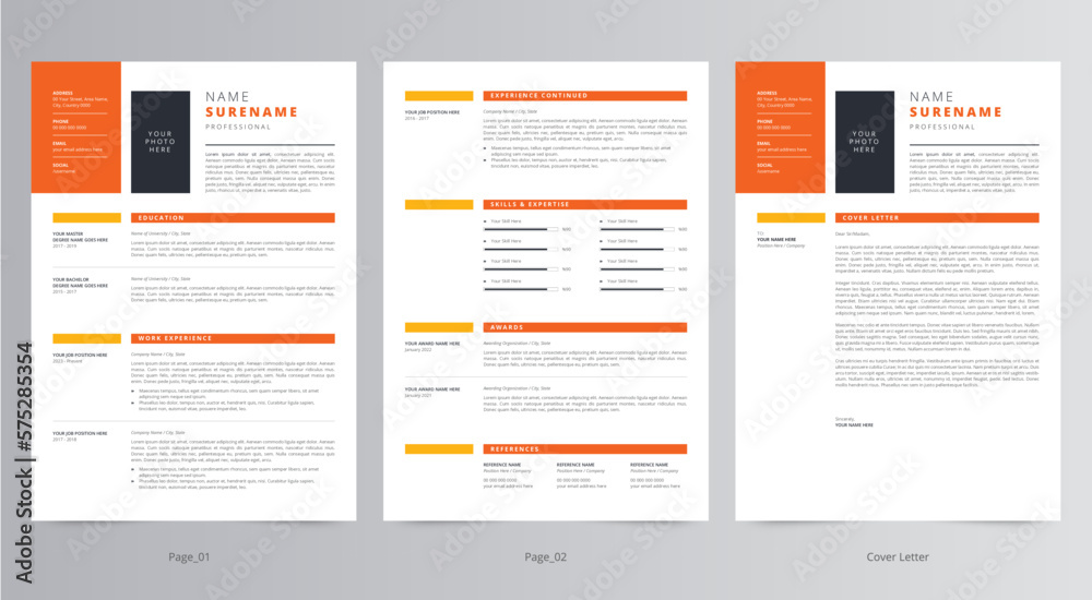 Resume Template, Professional Modern Resume Template, CV Template Resume Template, Professional Modern Resume Template, CV Template