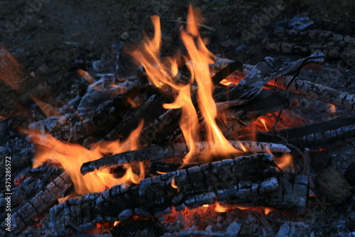 wood fire