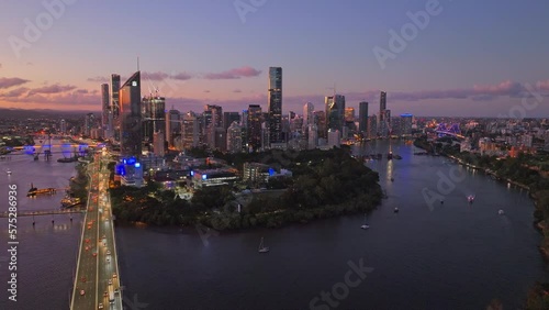 Brisbane City Sunset