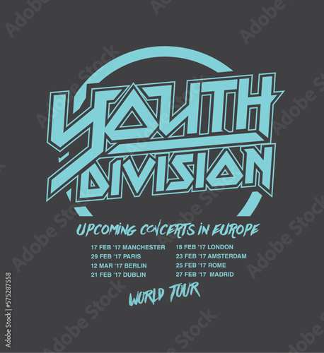 rock and punk illustration font for print
