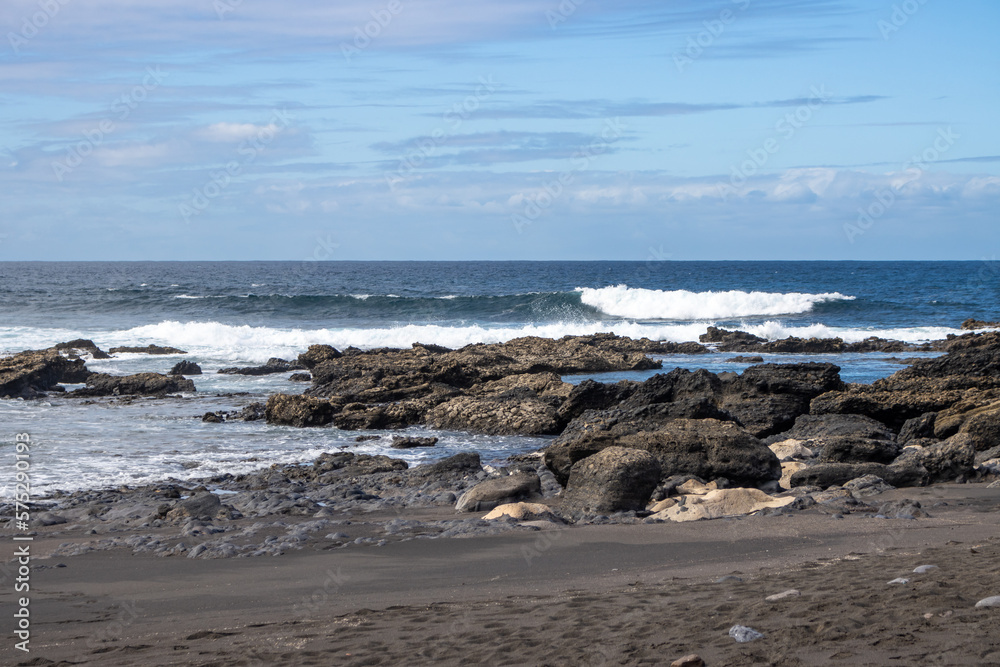 Fototapeta premium Atlantic ocean coast, Playa de las Hermosas, Fuerteventura
