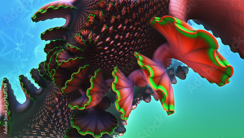 Abstract underwater coral r...
