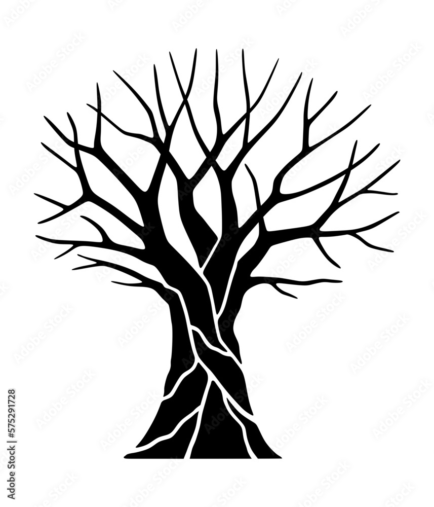 Fototapeta premium Silhouette of a tree