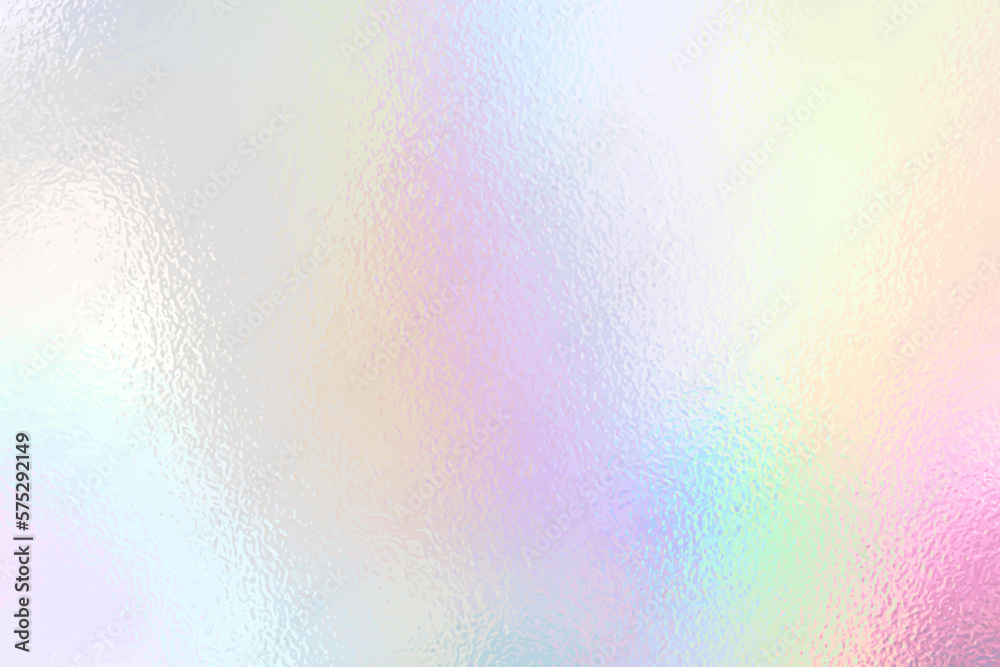 Silver iridescent foil texture, pastel unicorn rainbow background, vector  illustration. Stock-Vektorgrafik | Adobe Stock