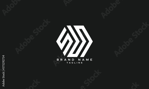 CSUN, SUN, SUD, Abstract initial monogram letter alphabet logo design