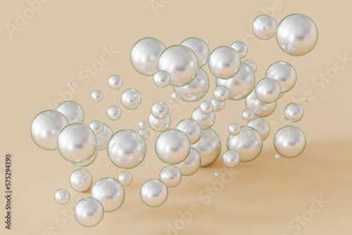 ball white 3d render illustration backdrop