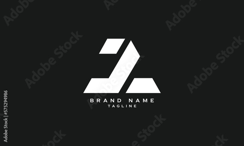 JAL, DAL, JL, JL, DA, DL, Abstract initial monogram letter alphabet logo design