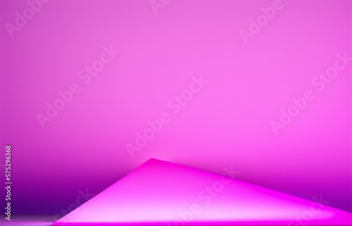 Abstract pink and gradient light background with studio backdrops. Blank display or clean room for showing product. Realistic 3D render.
