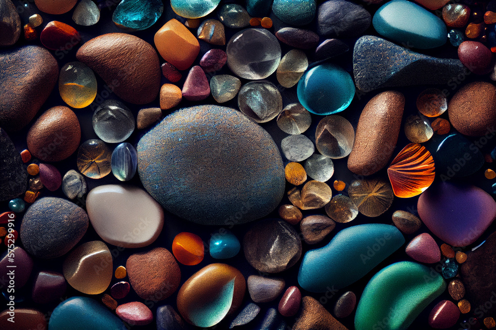 Stones background. Colorful Pebbles. Stones background. Colorful Pebbles.